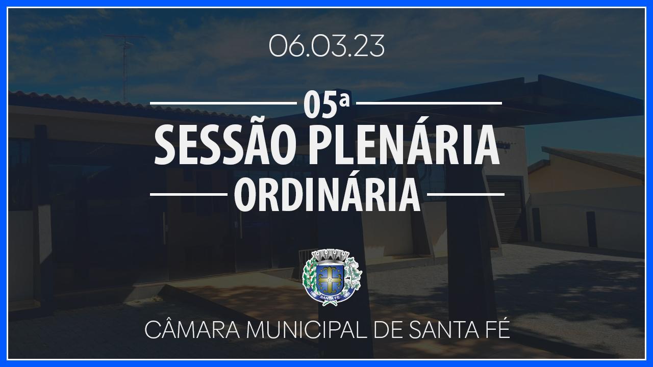 05ª Sessão Plenária Ordinária